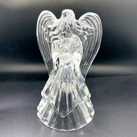 Crystal Angel Candle Holder. 25% lead. - Picture 1 of 8
